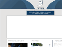 Tablet Screenshot of notaria115oax.com